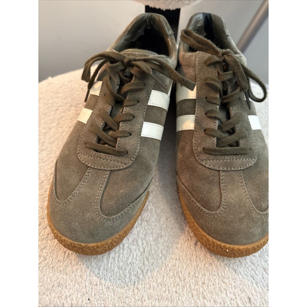 Gola Harrier Suede Leather Sneakers Shoes Men's Size 8 Green CMA 192